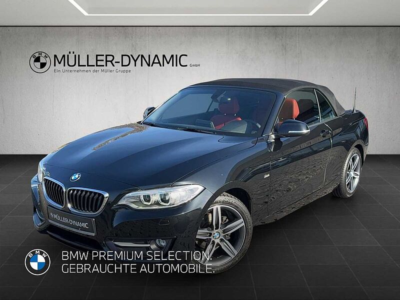 BMW 218 i CABRIO SPORT LINE XENON KLIMAAUTO PDC TEMPO