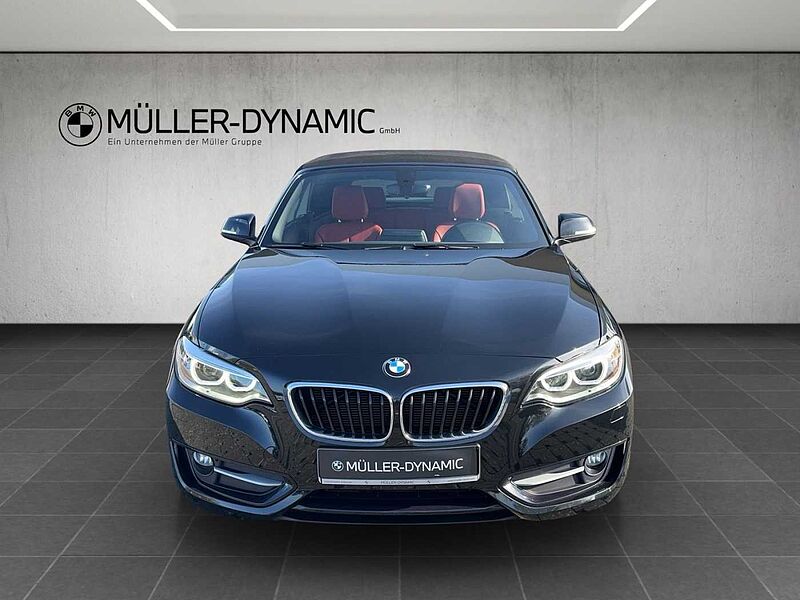 BMW 218 i CABRIO SPORT LINE XENON KLIMAAUTO PDC TEMPO