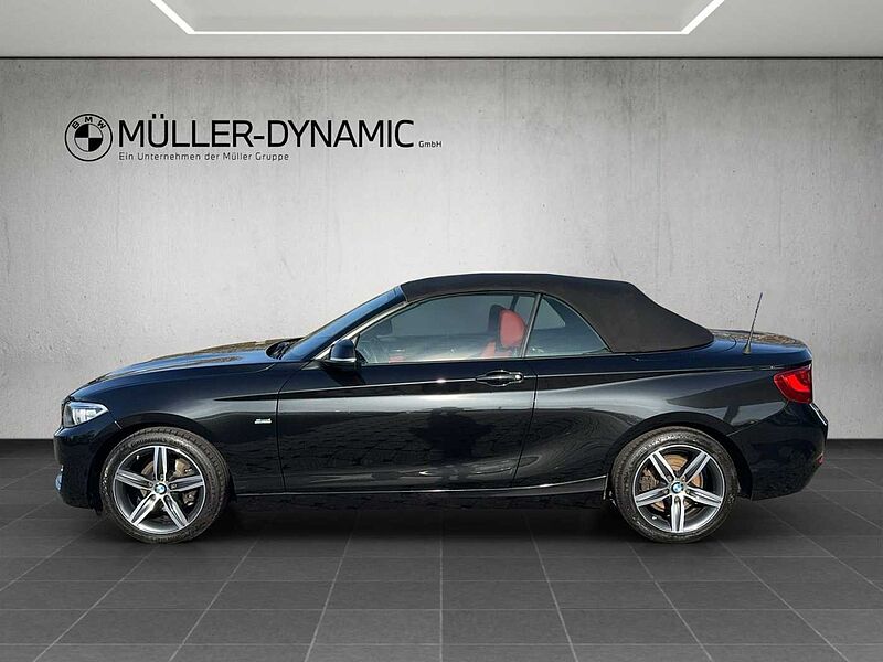 BMW 218 i CABRIO SPORT LINE XENON KLIMAAUTO PDC TEMPO