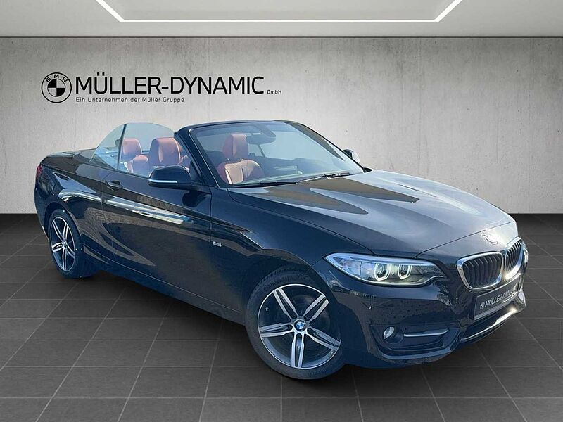 BMW 218 i CABRIO SPORT LINE XENON KLIMAAUTO PDC TEMPO