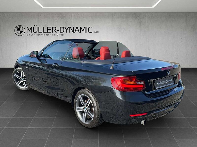 BMW 218 i CABRIO SPORT LINE XENON KLIMAAUTO PDC TEMPO